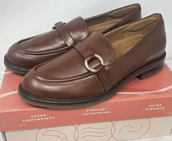 Easy Spirit Shoes - NIB Easy Spirit Jeane3 Women's Comfort Casual Loafers Brown Faux Leather Sz 10M
